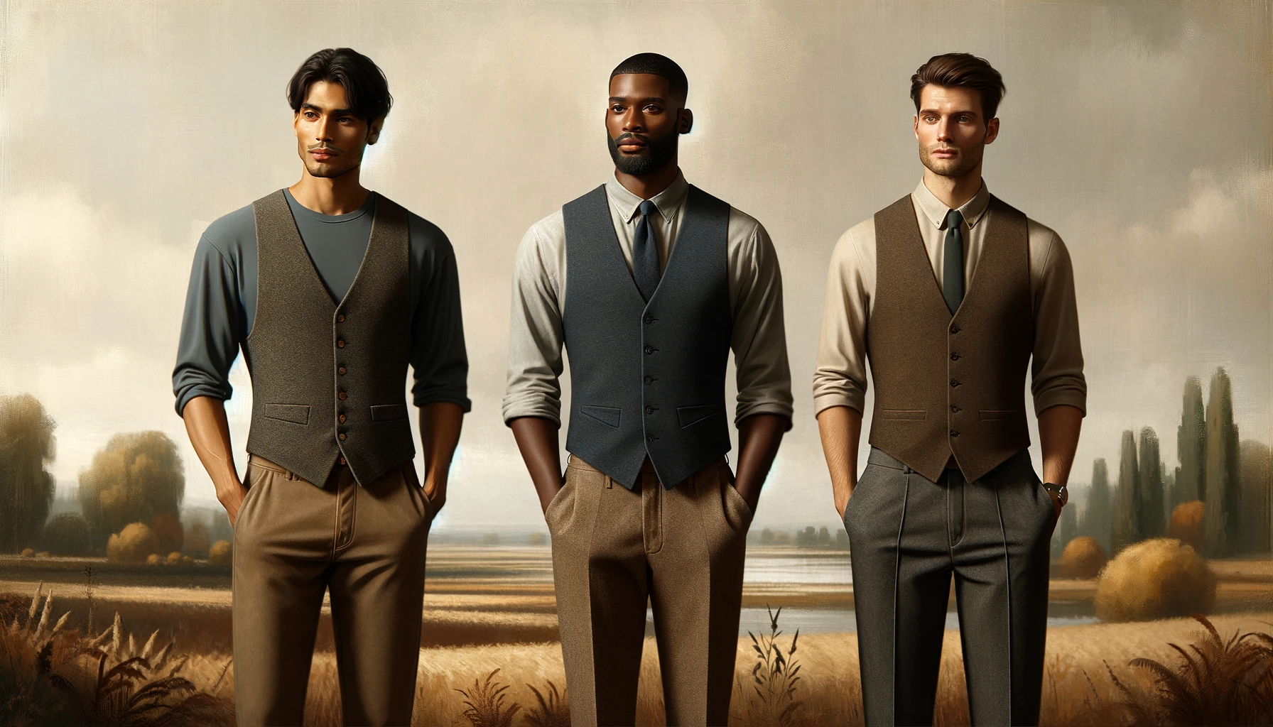 Men's outfit sales with vest