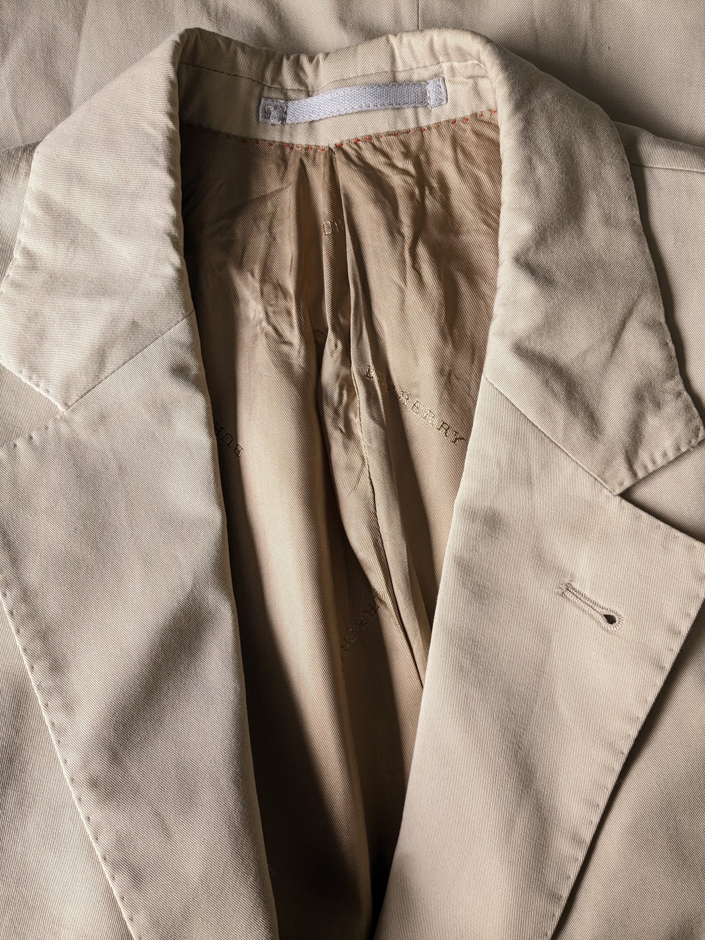 Veste en coton Burberry London. Coloré beige. Taille 26 (52 / L)