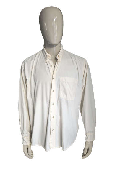 verlamming Puno tactiek Vintage overhemd. Beige gekleurd. Maat 3XL / XXXL. | EcoGents