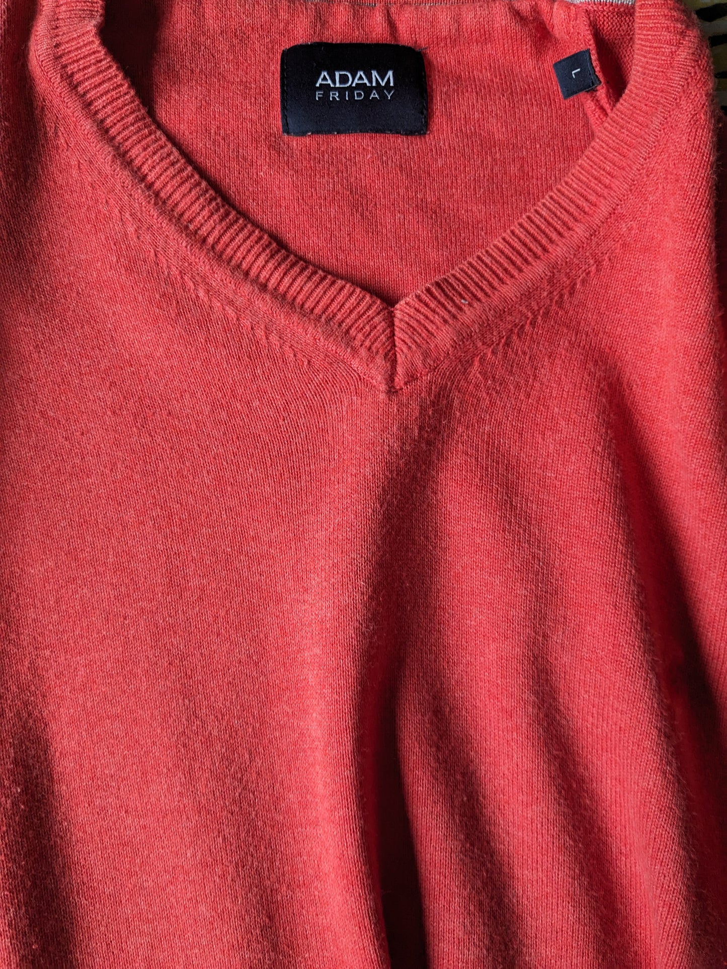 Adam Friday Pullover. Rosa gemischt. Größe L.