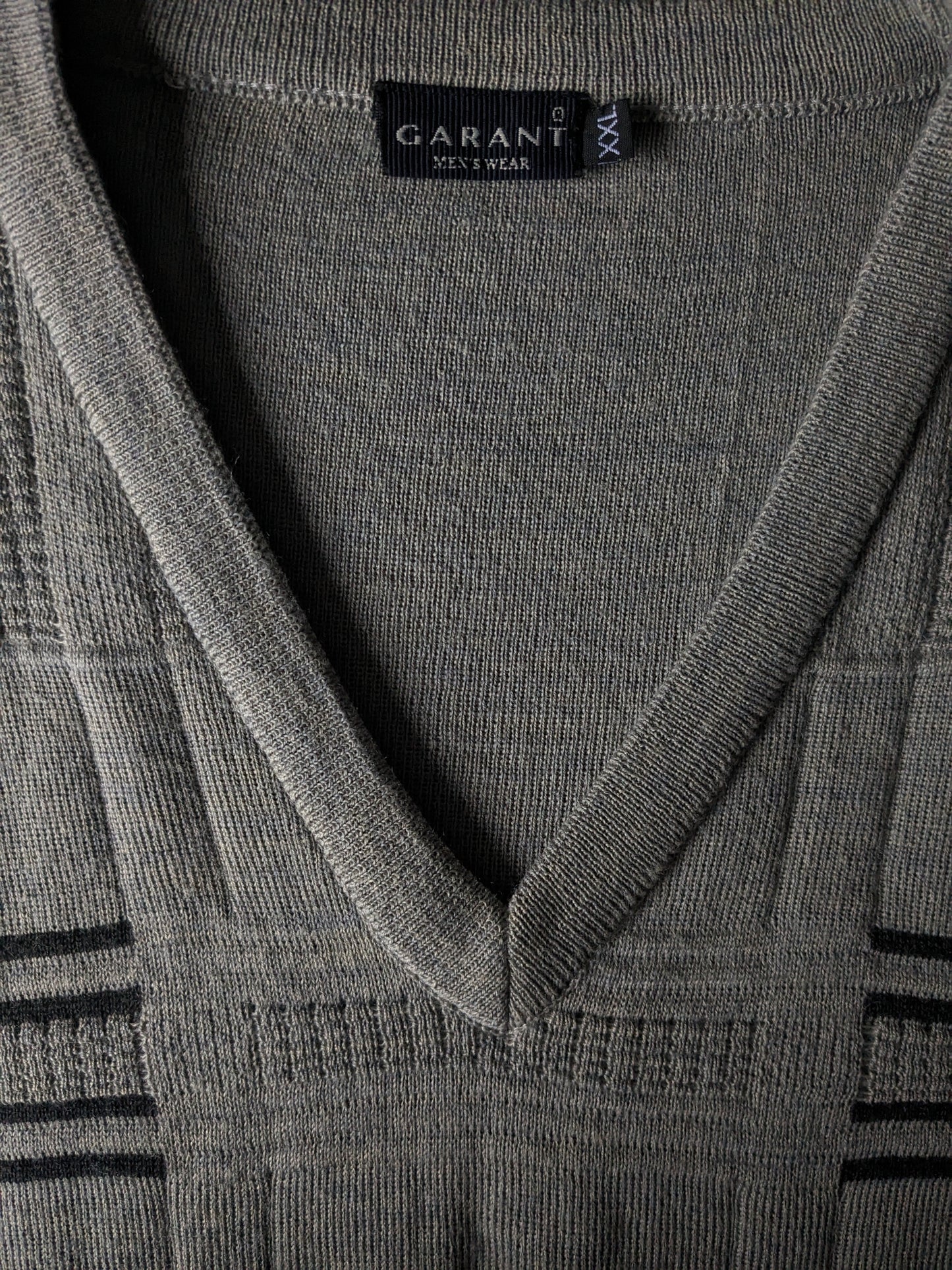Vintage Garant Spencer. Graues Motiv. Größe 2XL / XXL.