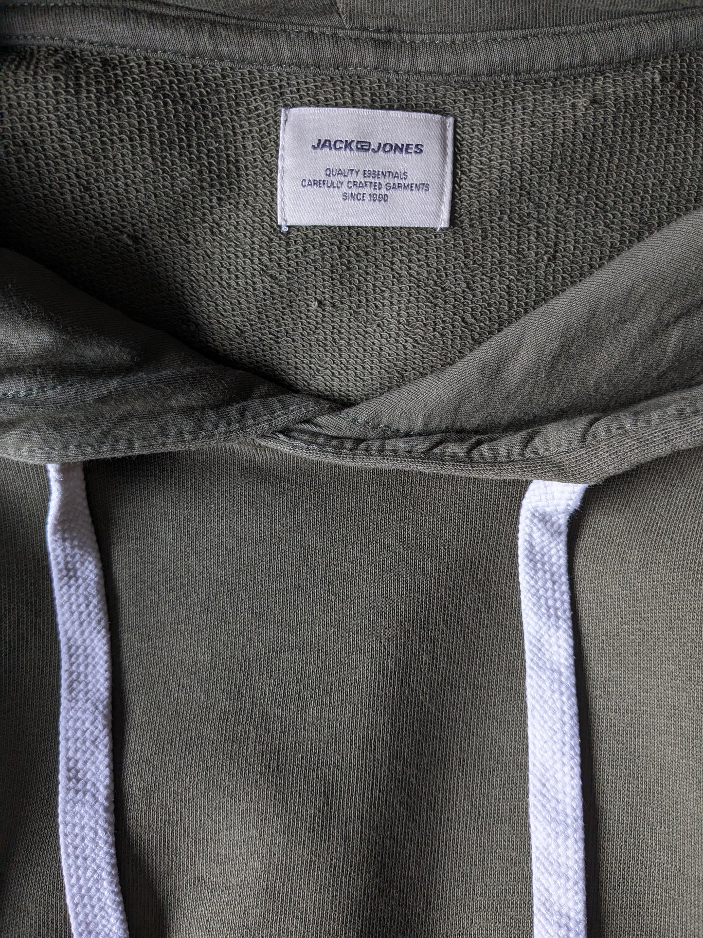 Jack & Jones Kapuzenpullover. Dunkelgrün. Größe M.