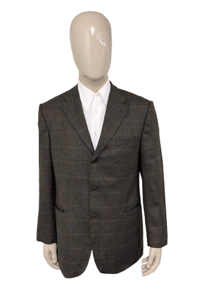 Feraud Wolljacke. Braunblau überprüft. Größe 54 / L.