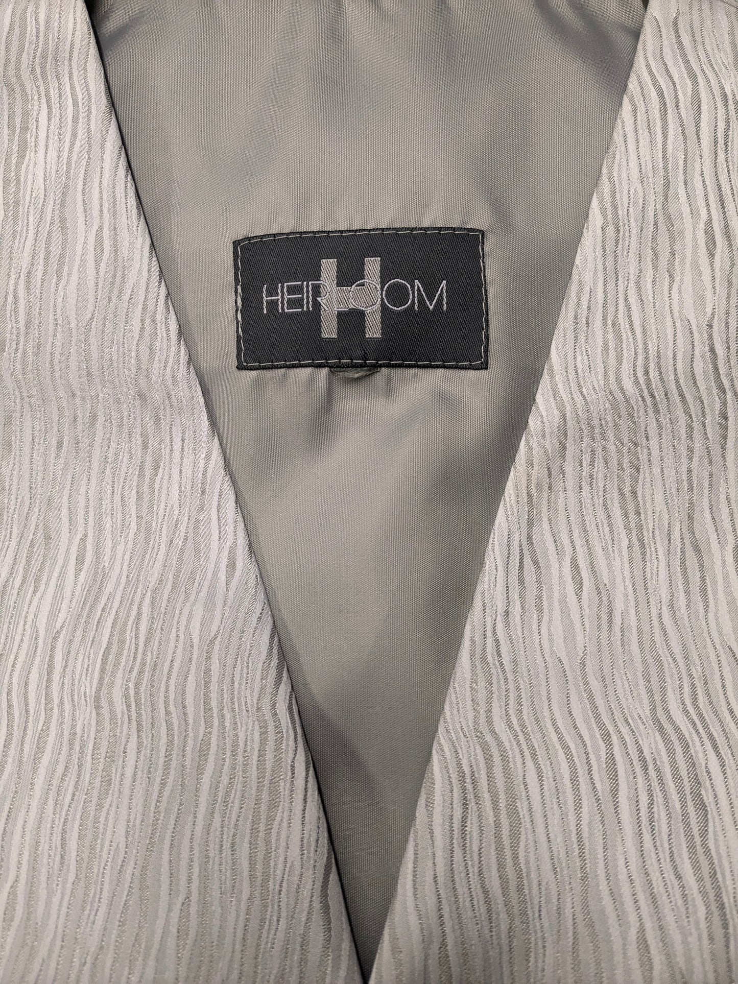 Heirloom waistcoat. Gray motif. Size M.