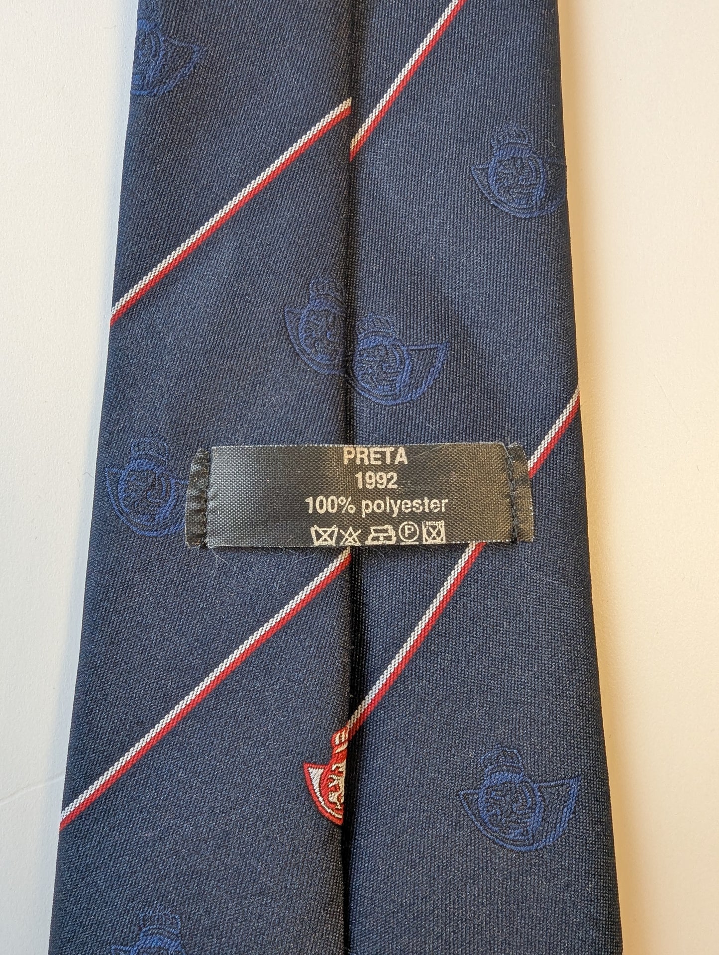 Vintage Preta stropdas. Polyester.