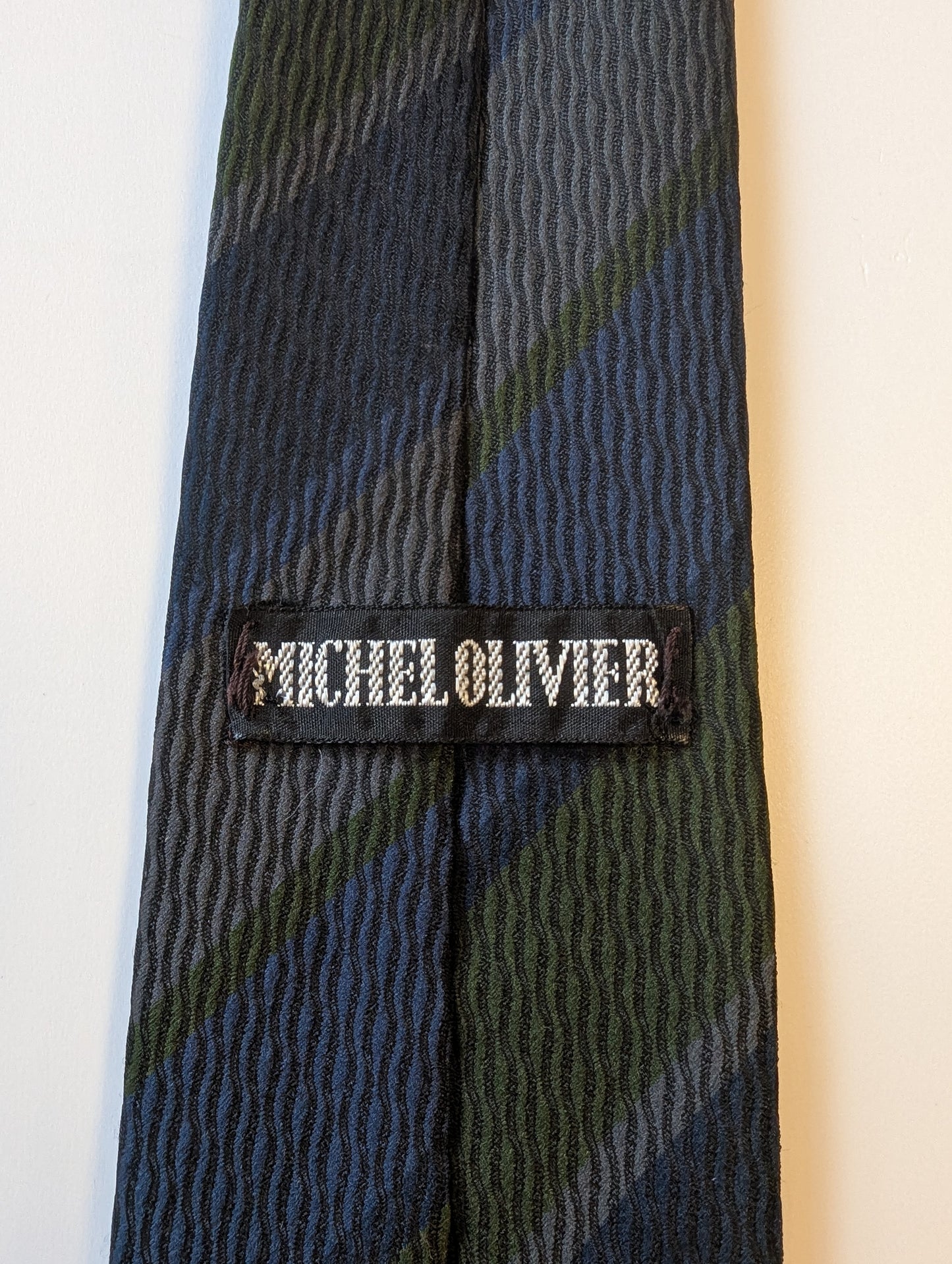 Vintage Michel Olivier stropdas. Polyester.