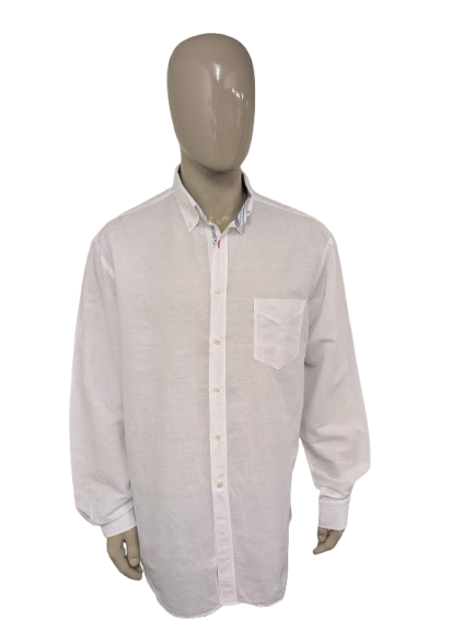 Camisa de lino Paul & Shark. Blanco. Tamaño 46 / 2xl / xxl.