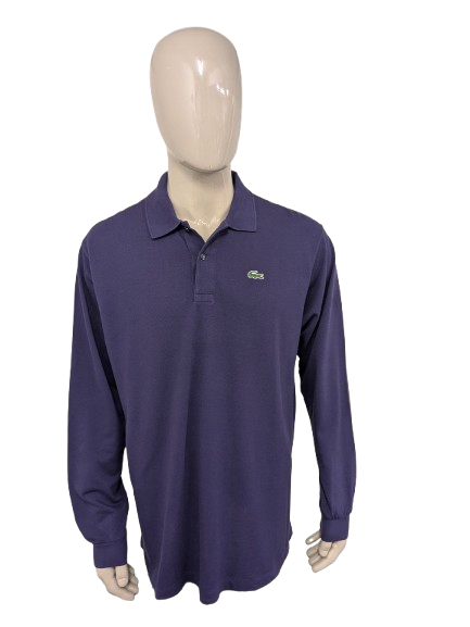 Lacoste polo sweater. Dark purple colored. Size 7 / 2XL / XXL.