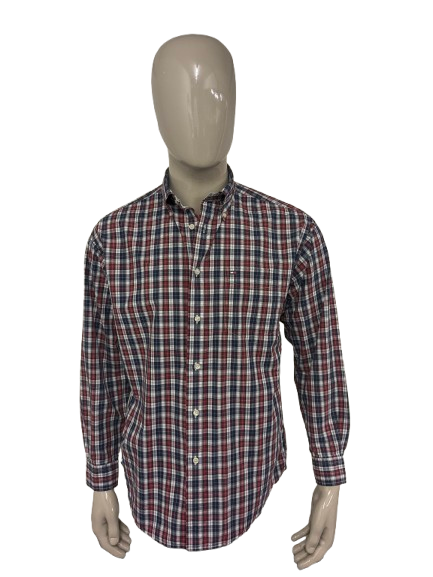Tommy Hilfiger Shirt. Blaues rot weiß kariert. Größe M.