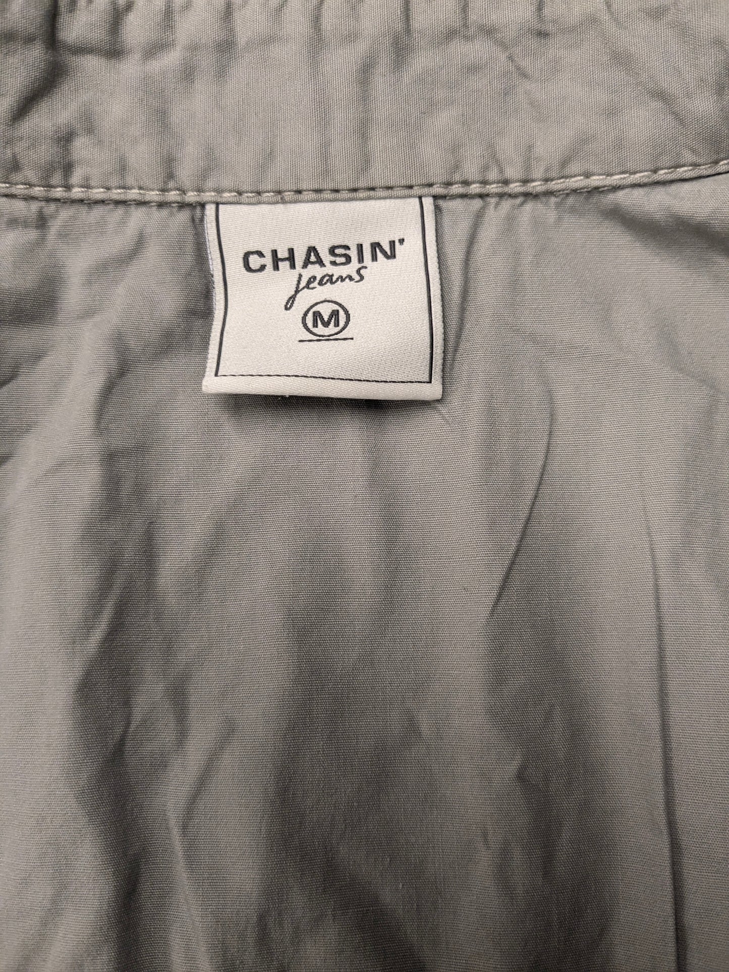 Shirt a manica corta Chasin. Verde Beige Black controllato. Taglia M.