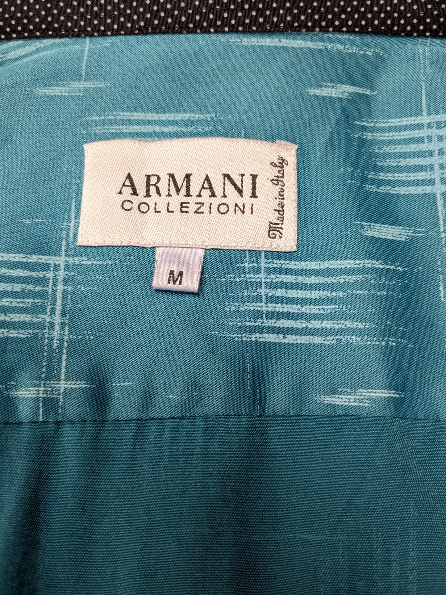 Armani Collezioni shirt. Mint green print. Size M.