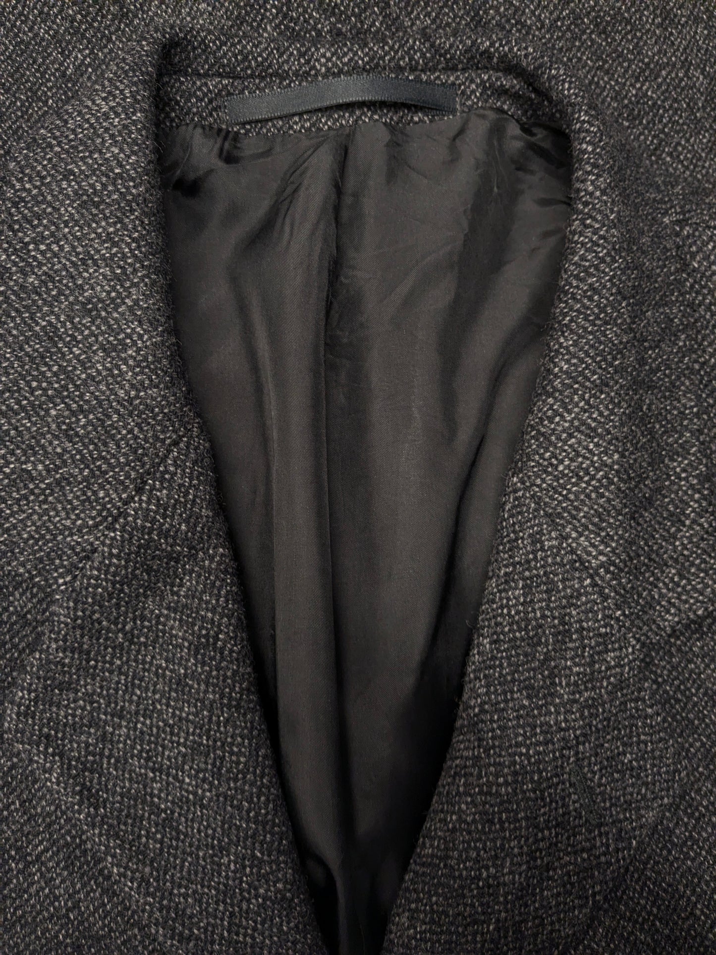 Vintage Country Club Wolljacke. Schwarzgrau gemischt. Größe 50 / M.