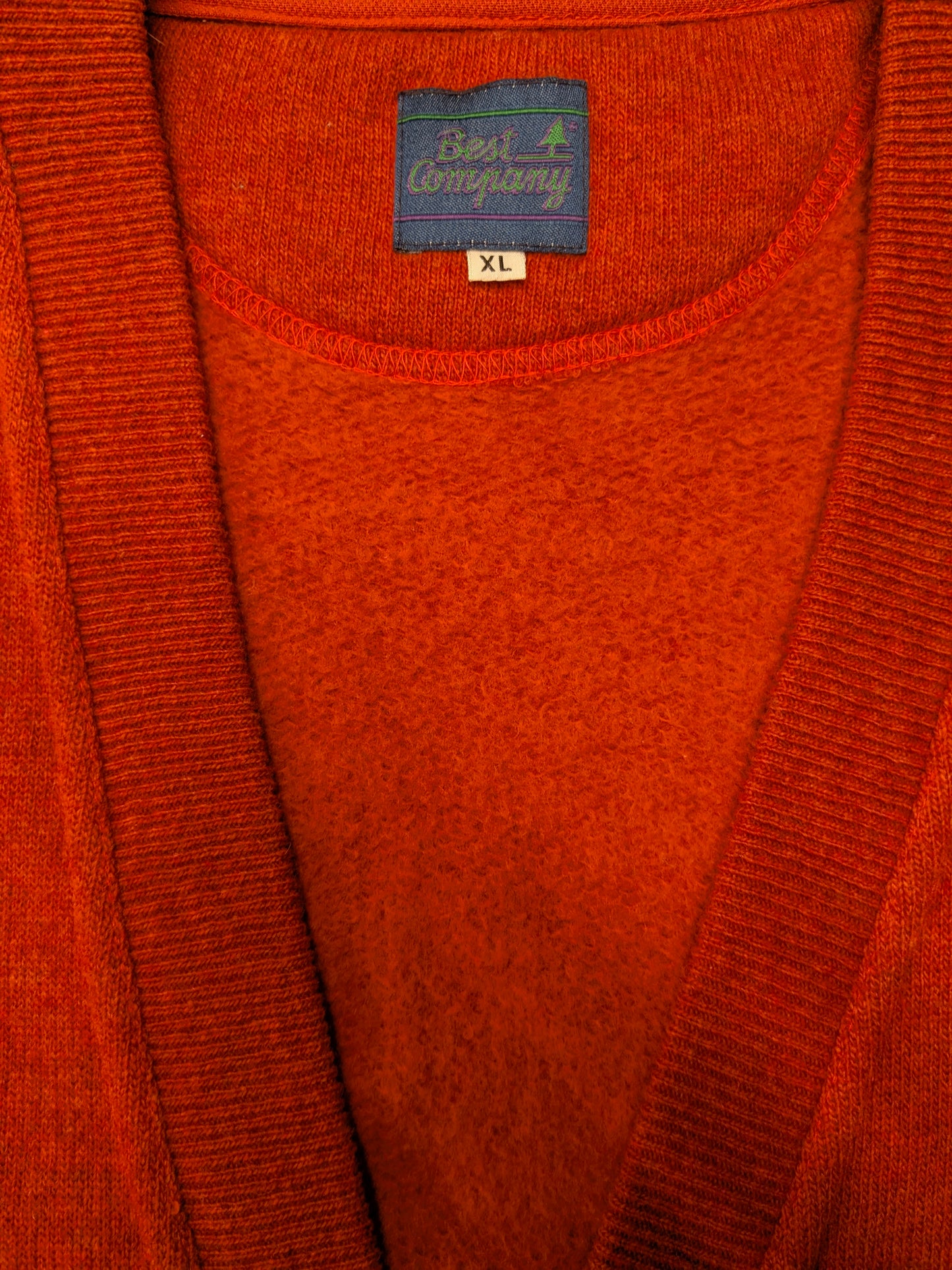 Best Company cool vintage waistcoat / spencer / vest. Orange mixed. Size XL.