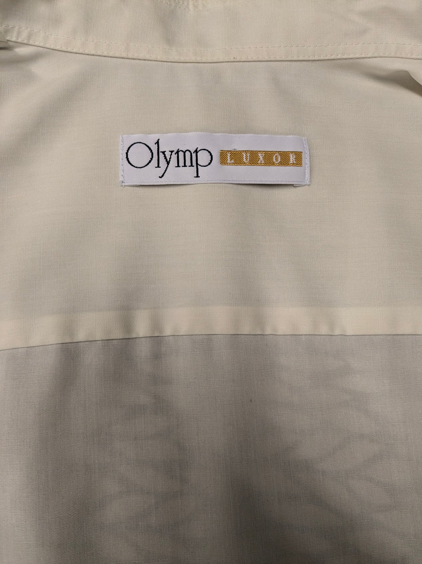 Vintage Olymp Luxor overhemd Beige gekleurd. Maat L.