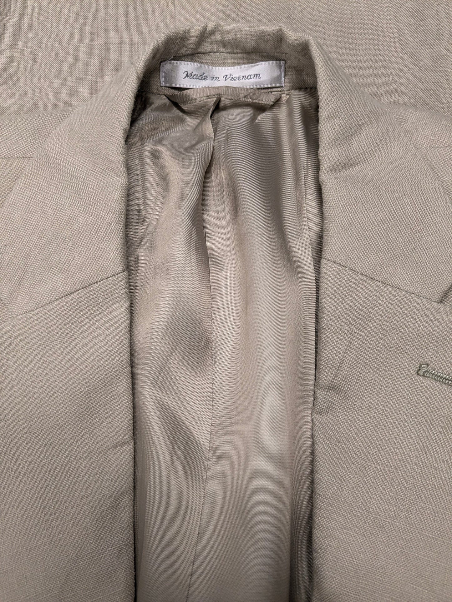 Lauren Ralph Lauren Linnen colbert. Beige gekleurd. Maat 50 / M.