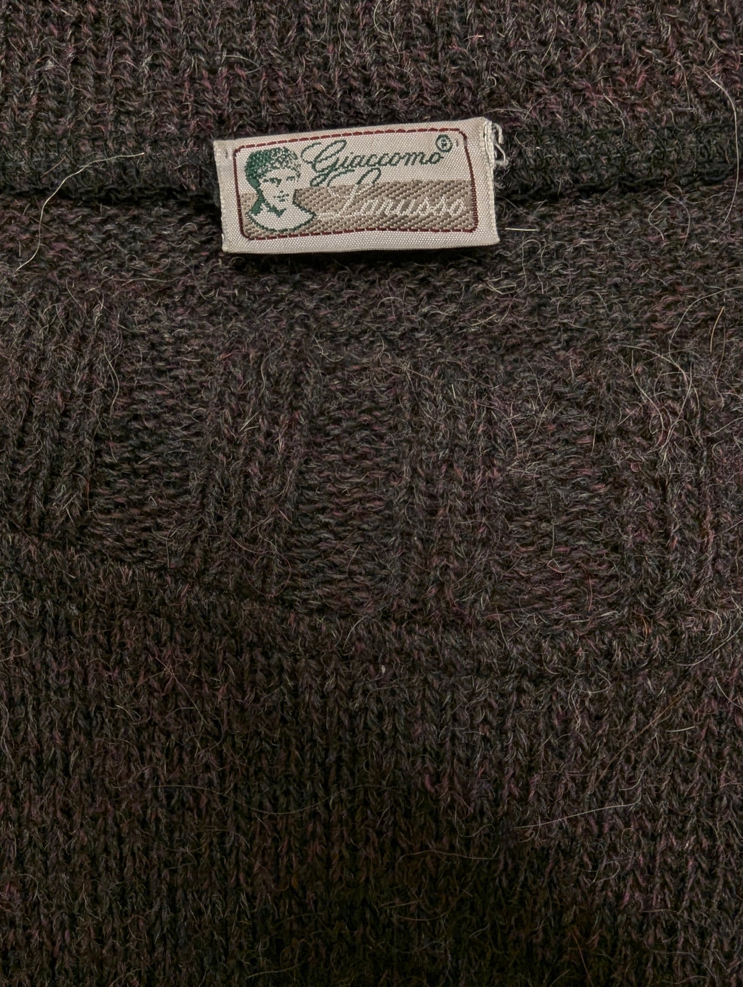 Giaccomo Larusso wollen trui – bruin/groen/oranje/geel – maat 2XL