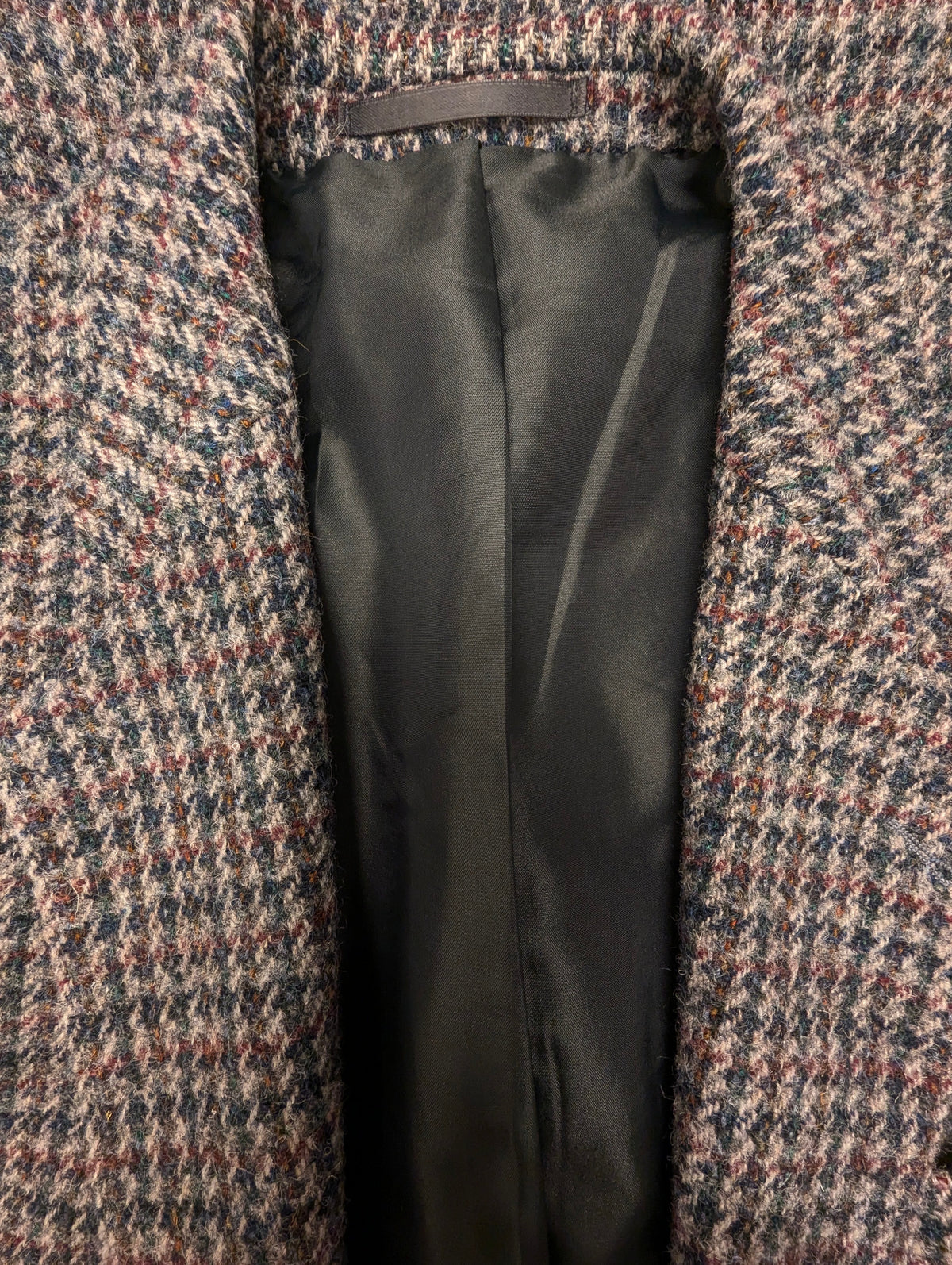 Walbusch Harris Tweed colbert. Grijs Groen Beige Zwart motief. Maat 50 / M.