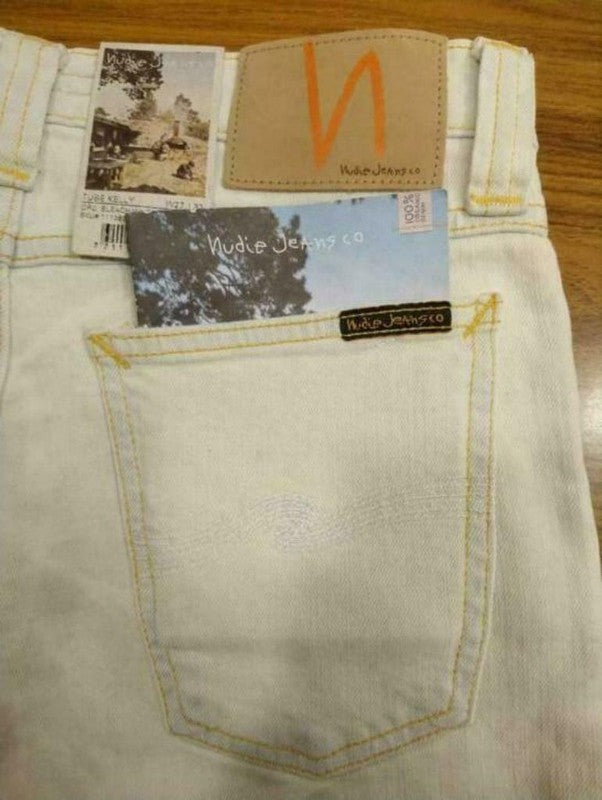 Nudie jeans. Licht Blauw. Maat W27 - L32. Tube Kelly. NIEUW