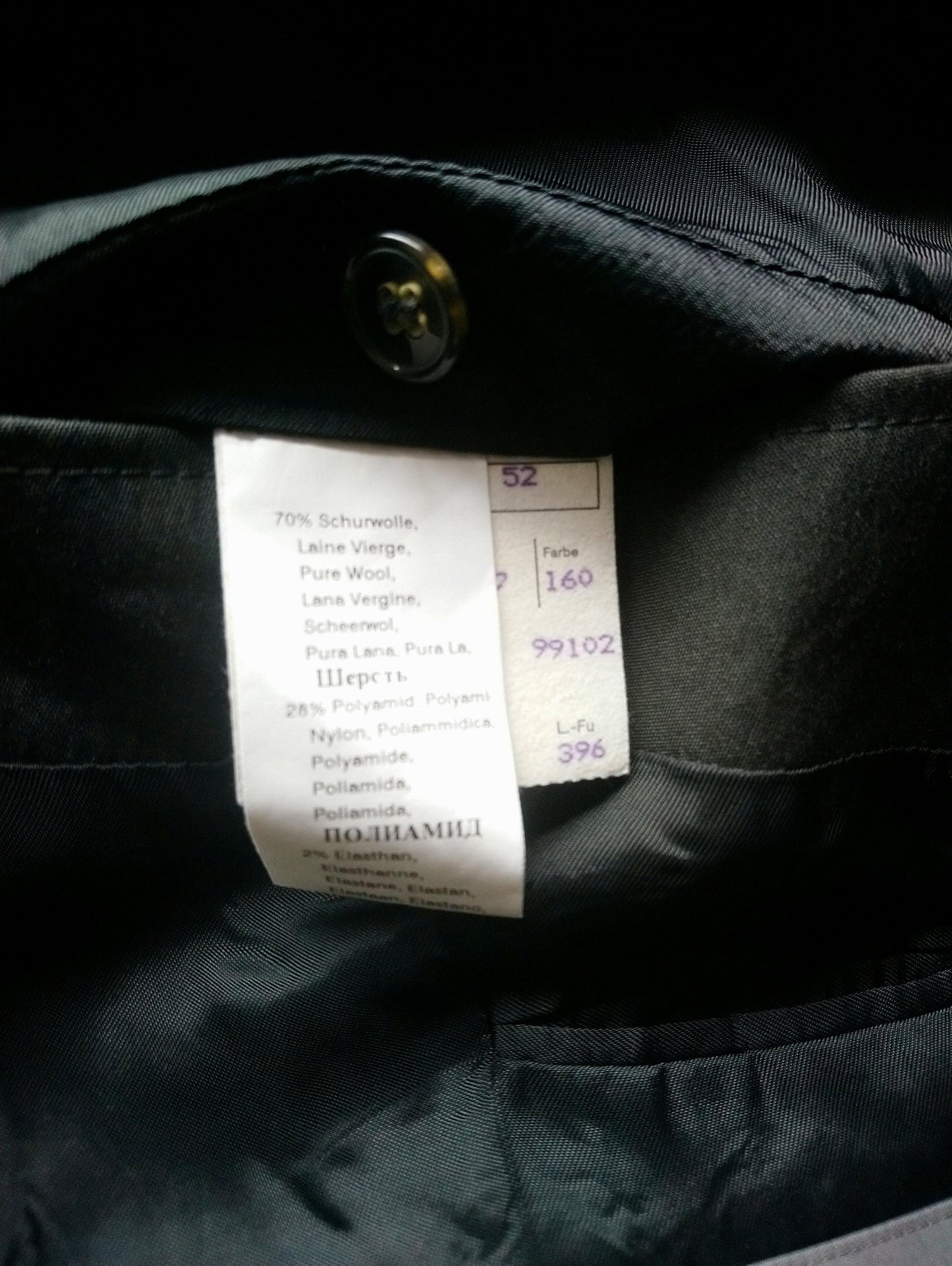 Benvenuto kostuum. Donker Grijs gekleurd. Maat 52. - EcoGents