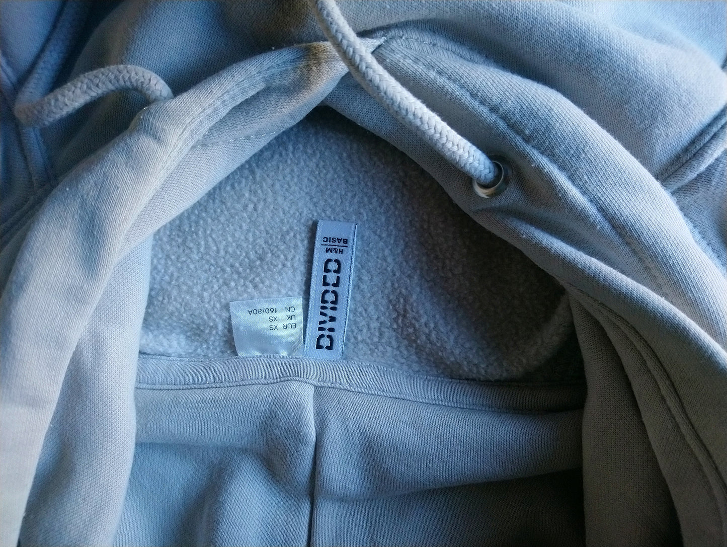 H & M Divided Hoodie. Beige colored. Size XS.