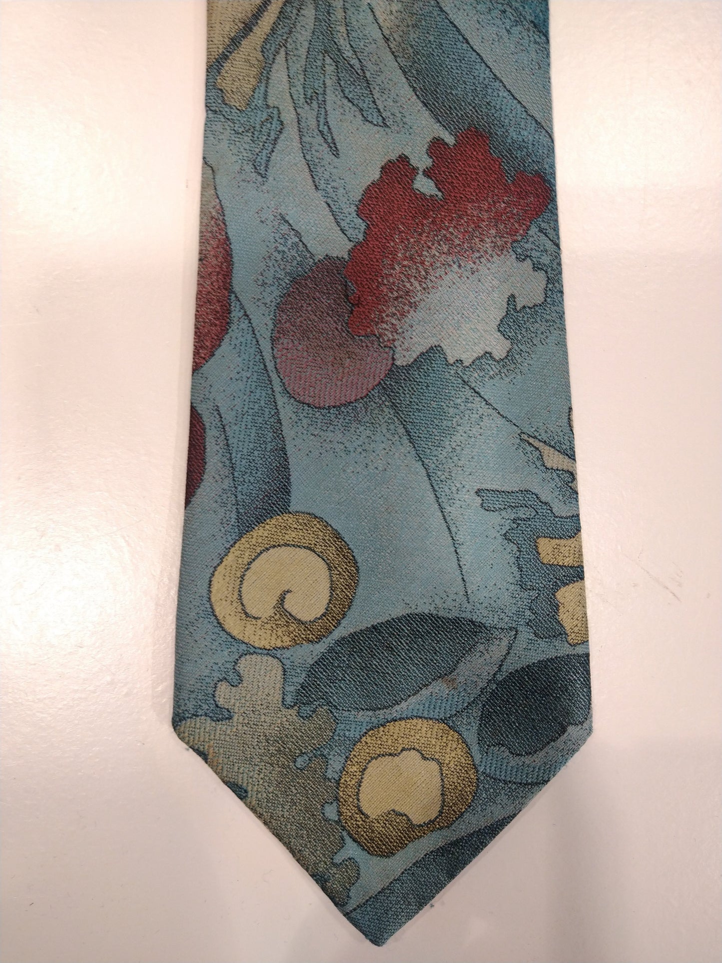 Vintage Michaelis Polyester Tie. Beau motif vintage.