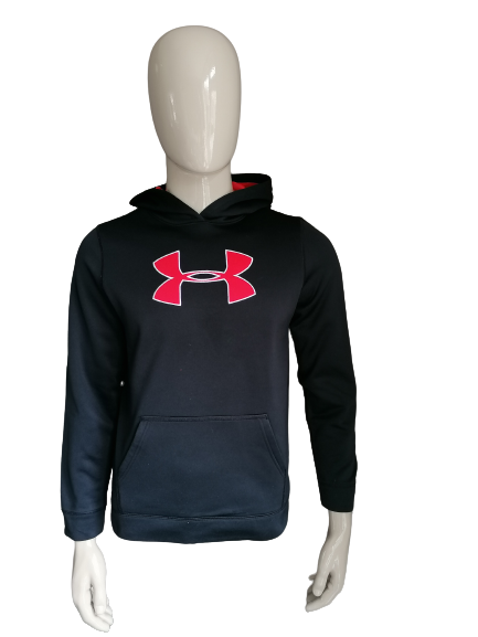 Under Armor Hoodie. Colored black. Size Youth XL S EcoGents