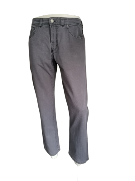 Gardeur broek. Donker Grijs gestreept. Maat W36 - L28. type Nils. Regular Fit. (ingekort)