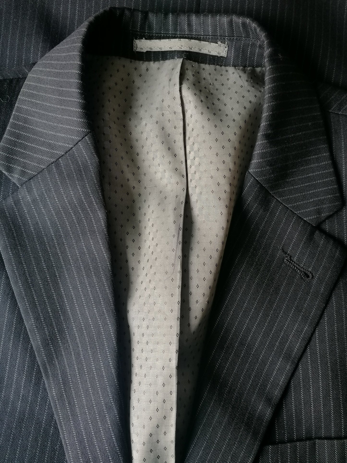 Veste SP suivante. Gris noir rayé. Taille 52 / L.