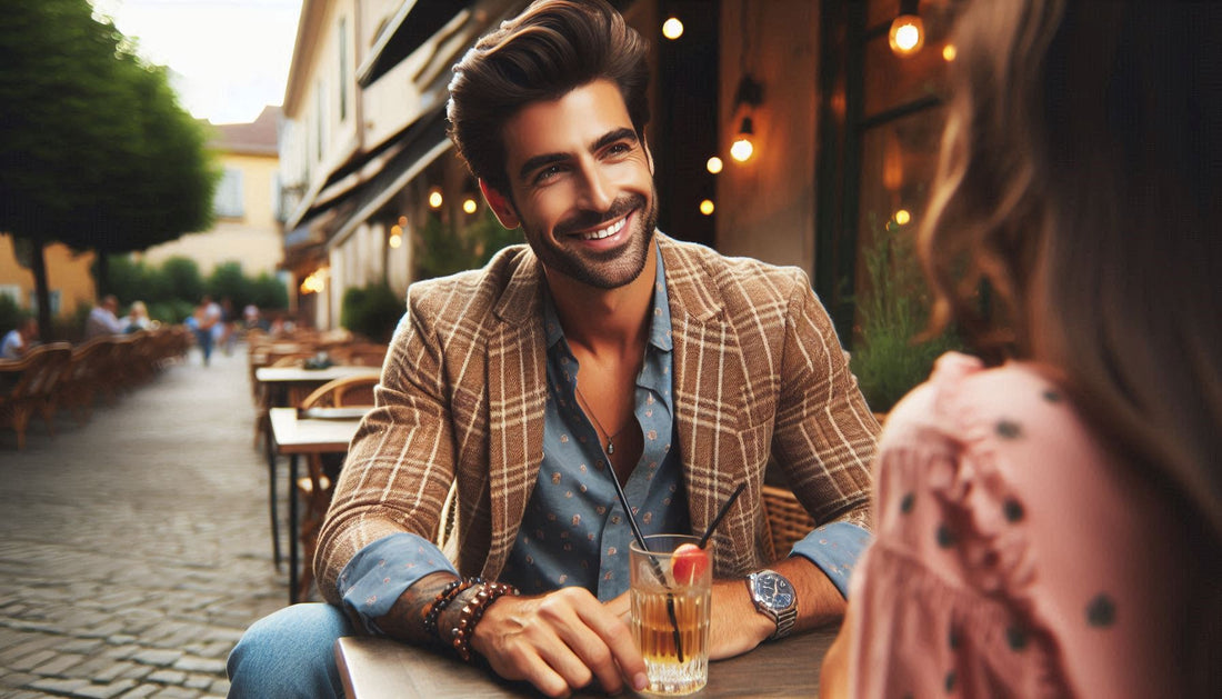 Stijlvolle date outfit voor heren met colbert en overhemd