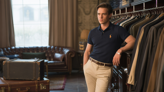 Tweedehands Ralph Lauren herenkleding met klassieke preppy stijl
