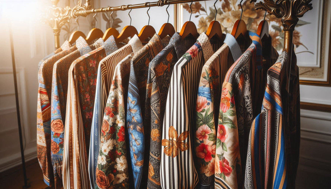 Heren printoverhemd met opvallend vintage patroon