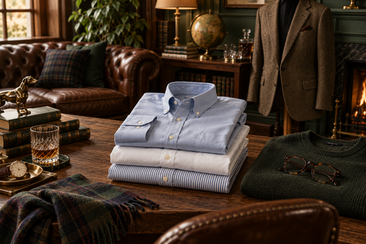 Oxford button-down overhemden voor heren in klassieke Herenkamer-stijl bij EcoGents