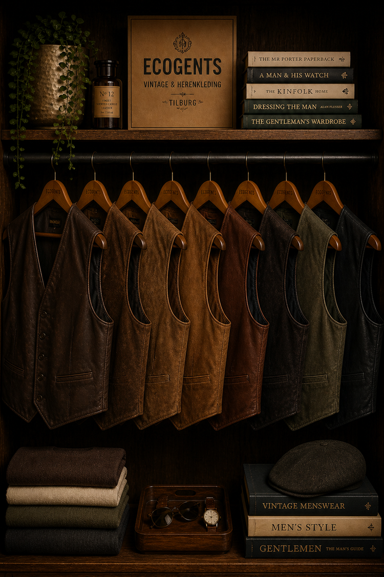 Leren en suede giletjes