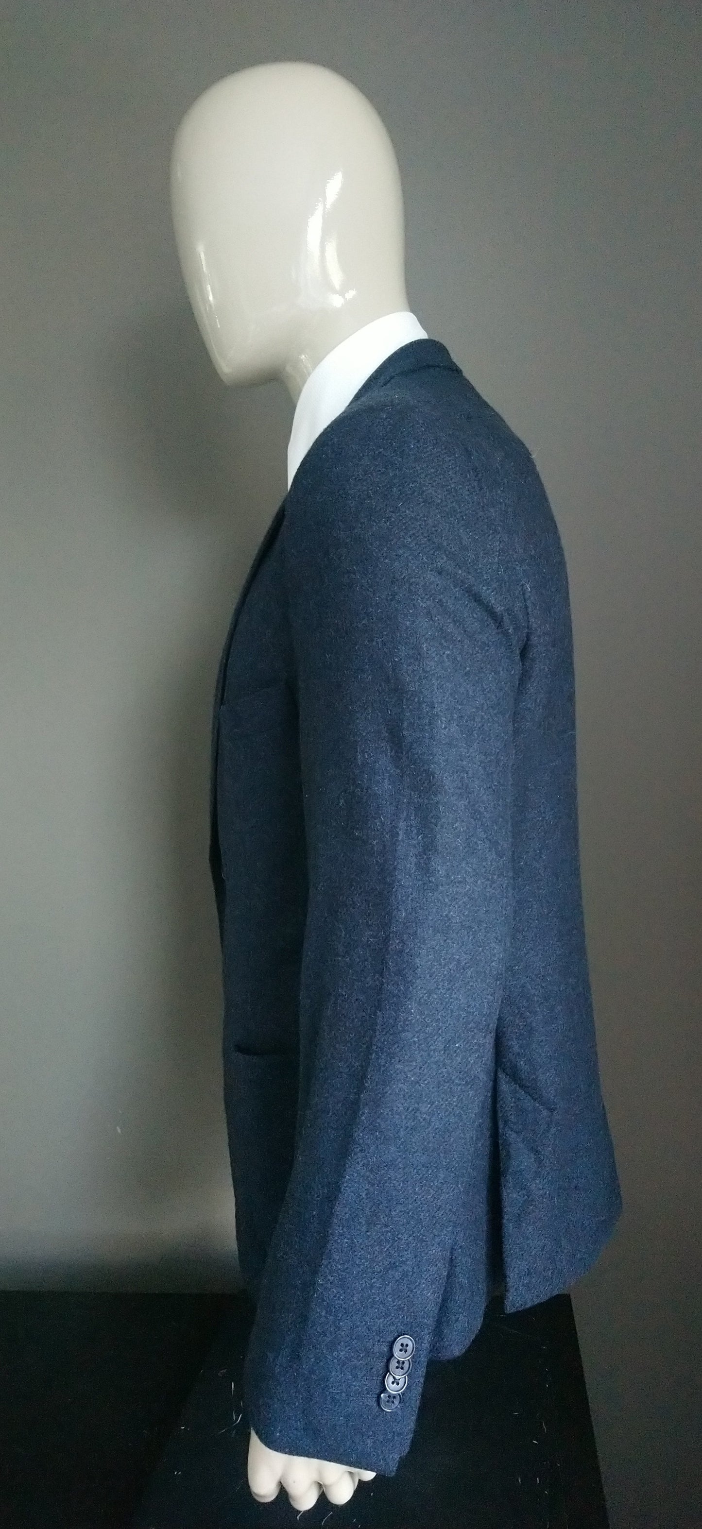 Sissy Boy woolen jacket. Black blue mixed. Size XL.