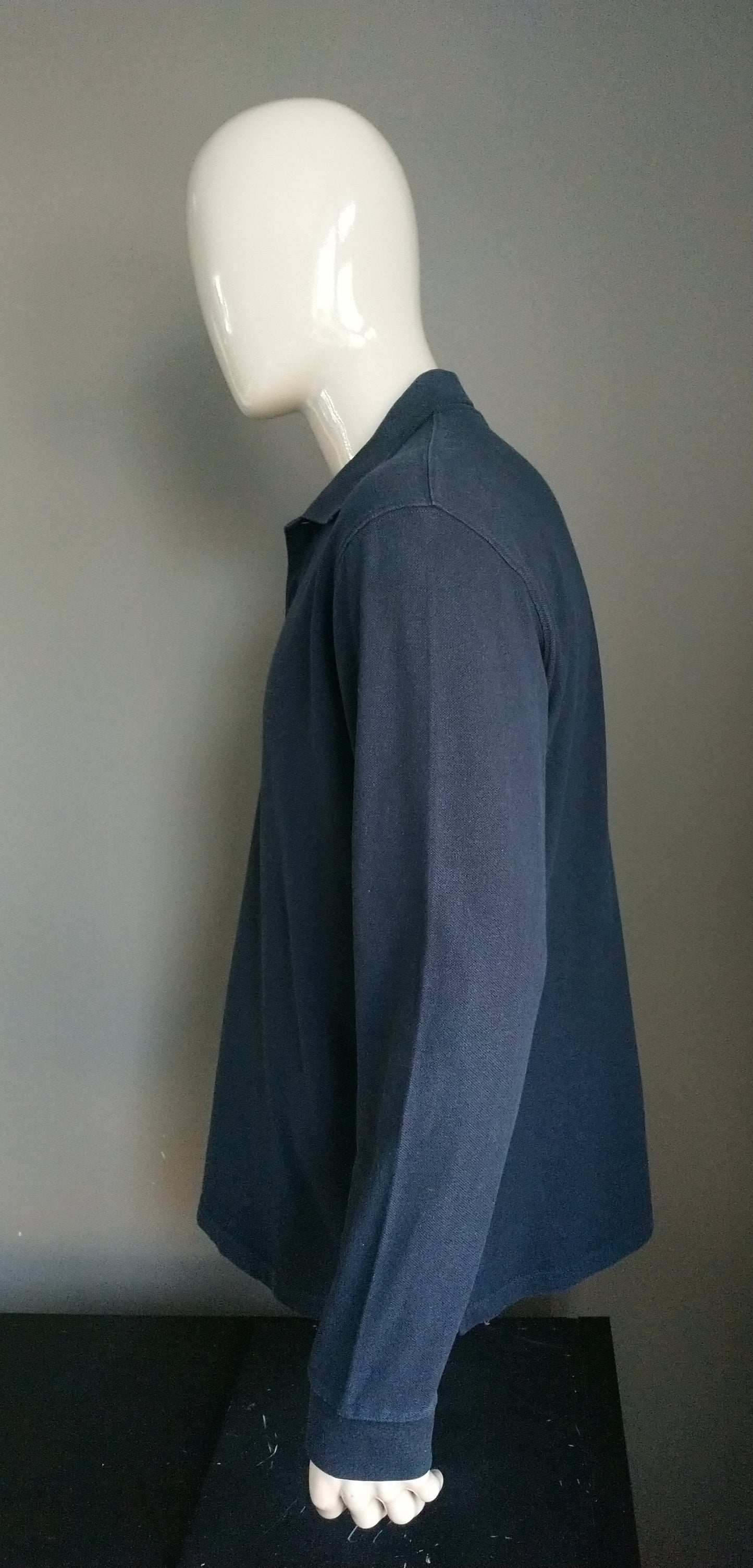 Burlington Polo Sweater. Colorato blu scuro. Taglia XL. Cotone.