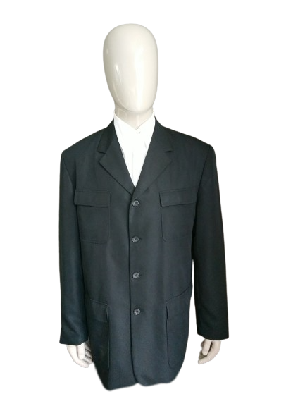 Vordergrundjacke / Jacke. Schwarz gefärbt. Größe 54 / L.