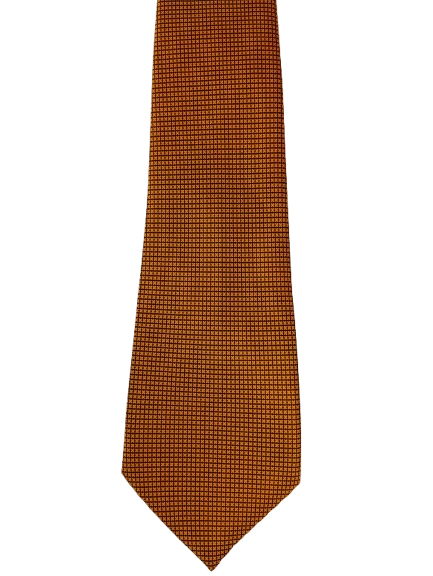 Silk tie – warm orange – calm, elegant look – Sette & Bello