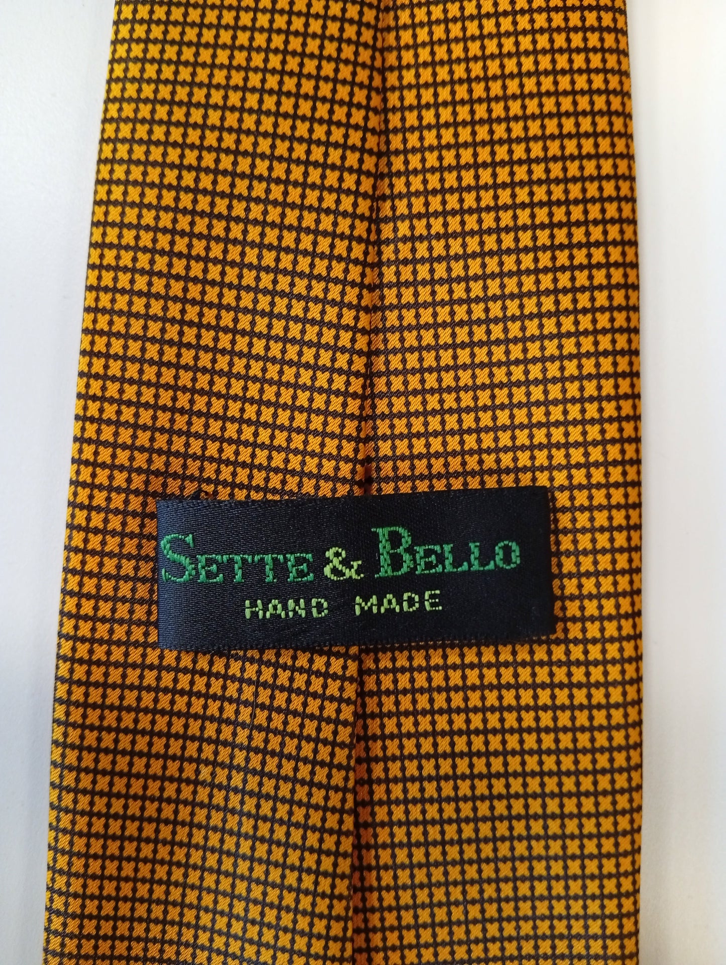 Corbata de seda – naranja cálido – aspecto tranquilo y elegante – Sette & Bello