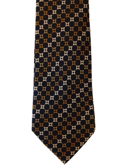 Cravatta di seta – design scuro – stile ordinato e calmo – Gentiluomo