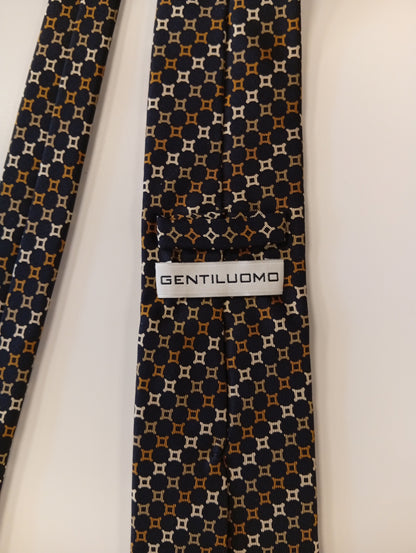Cravatta di seta – design scuro – stile ordinato e calmo – Gentiluomo