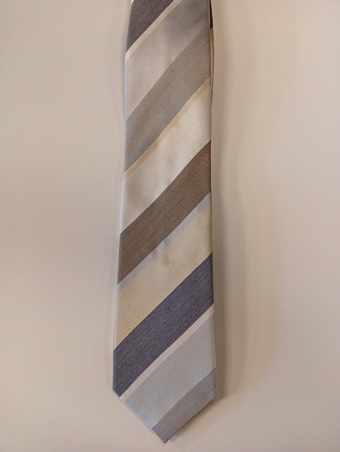Silk tie – brown stripes – classic style – Altio