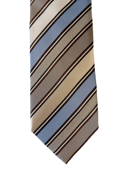 Italian silk tie – subtle stripe – timeless style – Profuomo