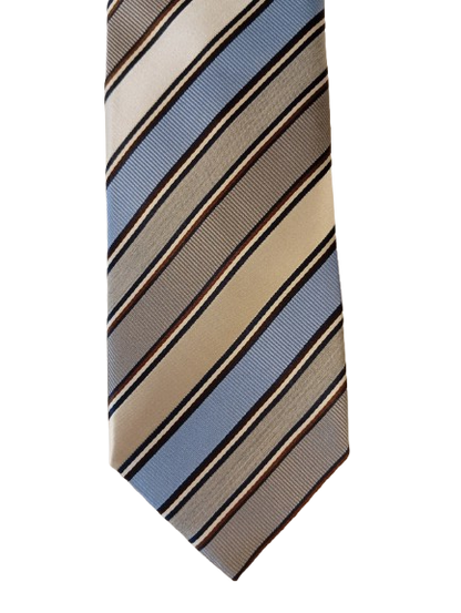 Corbata de seda italiana – raya sutil – estilo atemporal – Profuomo