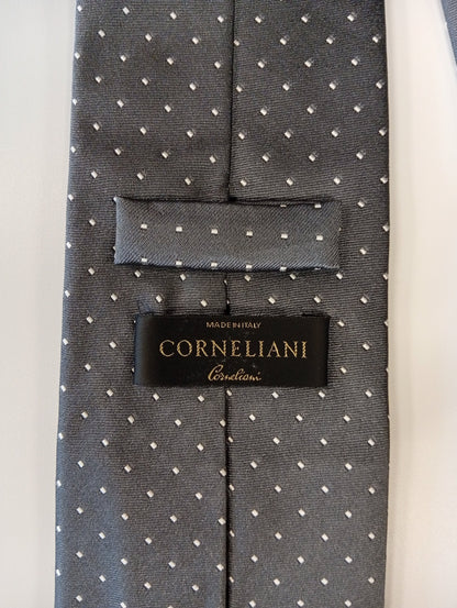 Corbata de seda italiana – diseño oscuro – aspecto refinado y lujoso – Corneliani