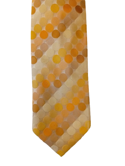 Cravate en soie vintage – jaune avec motif – look distinctif et élégant – JOOP!