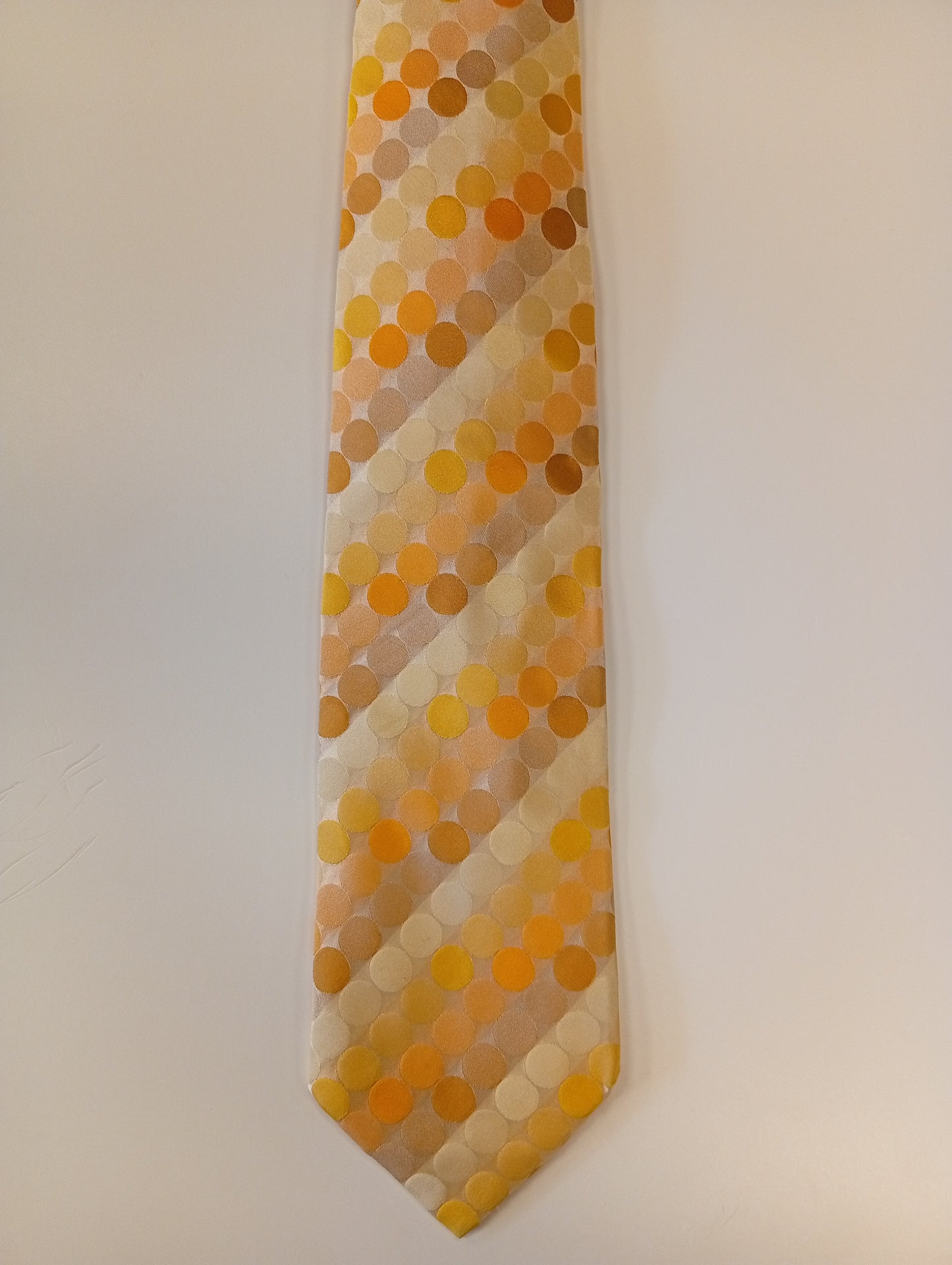 Vintage silk tie – yellow with pattern – distinct, stylish look – JOOP!