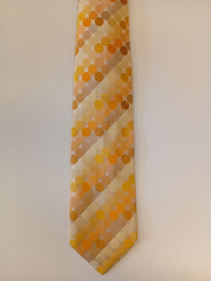 Vintage silk tie – yellow with pattern – distinct, stylish look – JOOP!
