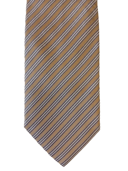 Italian silk tie – light brown – calm, elegant look – Pal Zileri