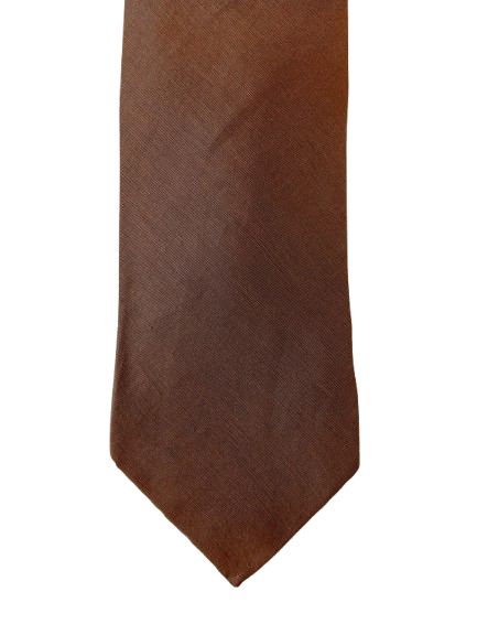 Cravate en soie italienne – marron – look calme et intemporel – Armani Collezioni