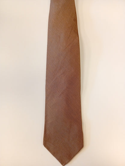 Italian silk tie – brown – calm, timeless look – Armani Collezioni